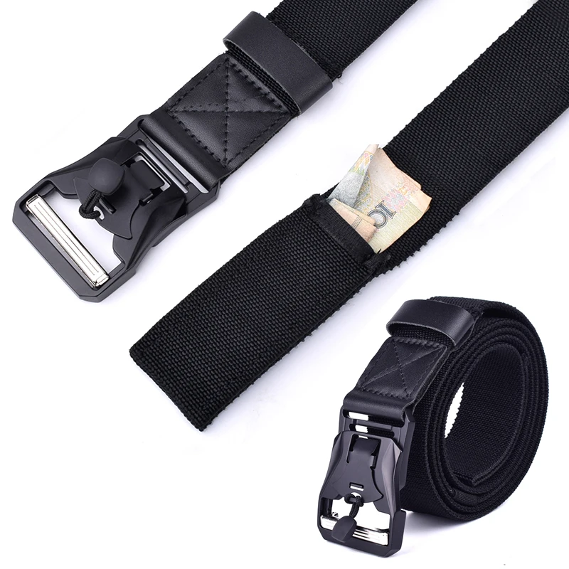 Новая тактика поясной ремень для путешествий Простой с магнитной пряжкой