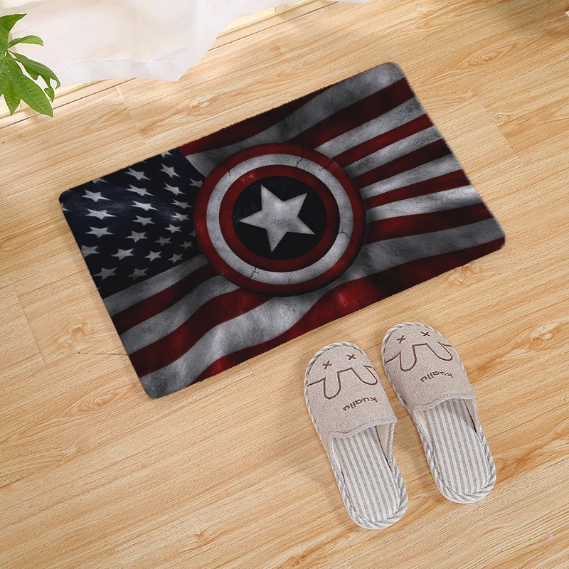 Современный домашний напольный коврик с принтом супергероев Marvel стельки