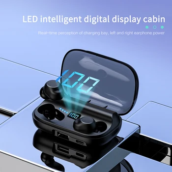 

Wireless Headphones TWS Bluetooth5.0 Earphone HiFi Waterproof Earbuds Touch Control Headset For Sports /game Wireless Headset