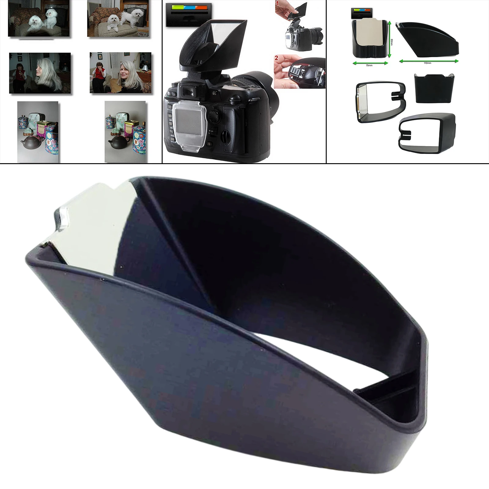 Hot Shoe Light Tipper Flash Diffusore Riflettore Illuminatore Di Scena Ammorbidire I Flash Duri Per La Fotocamera Canon D90 7D 5D 70D 100D 600D