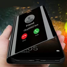 Умный зеркальный чехол для телефона для samsung Galaxy S10 S9 S8 плюс S10E Note 8 9 A10S A20E A30 A40 A50 A60 A70 A80 A90 M10 M20 M30 крышка