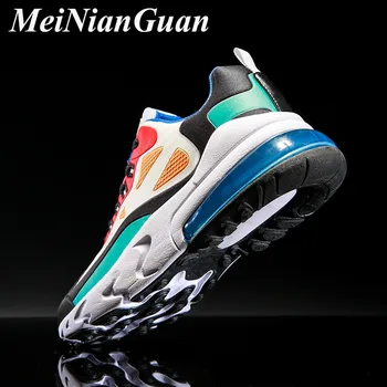 

Hot Sale Men's Summer Sneakers Plus Size Men Casual Shoes Unisex Low Top Air Shoe Green Male Shoes Adult Round Toe Shoe 2020 L27