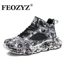 FEOZYZ новые граффити уличные кроссовки мужские большие размеры 47 48 спортивная обувь для мужчин осень зима Zapatos De Hombre