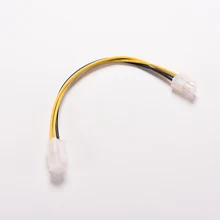 20 см cpu кабель питания " дюймовый ATX 4 Pin штекер для 4Pin женский PC источник питания ЦП УДЛИНИТЕЛЬ шнур разъем адаптера