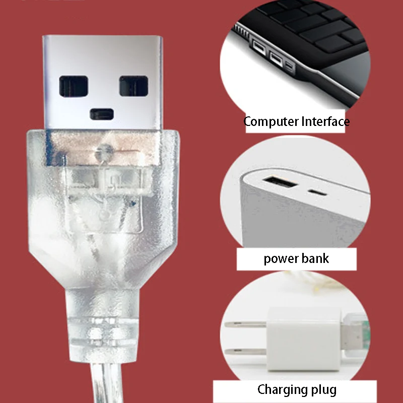 1,5 м 5LED USB Рождественская лампа струна 3D колокольчики снежинки Рождественская елка подвесной светильник украшения из акрила занавес лампа