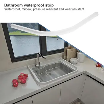 

Bathroom Water Stopper Flood Barrier Rubber Silicone Shower Room Water Blocker Kitchen Household Waterproof Accessory