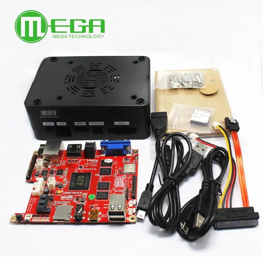 

Cubieboard3 A20 dual core development board Cubietruck beyond basic raspberry pie pcduino with black Case
