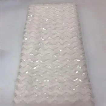 

Latest Nigerian Laces Fabrics 2020 High Quality Lace Tulle African Laces Fabric Wedding French Tulle Lace Material NI2239-2
