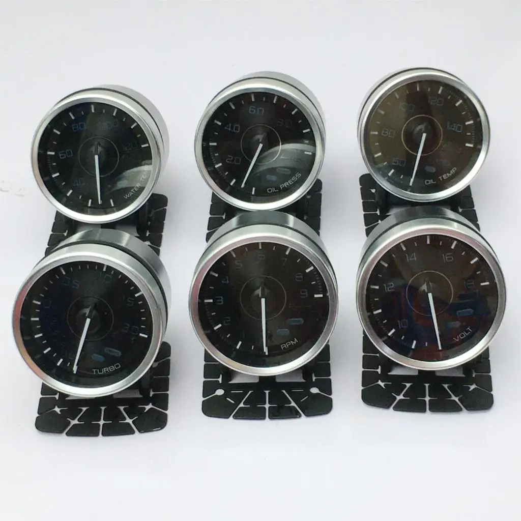Advance A1 60mm Defi Gauge Water Temp Gauge Oil Temp Gauge Turbo Boost Gauge Ext Temp Gauge Oil Pressure Gauge OBD