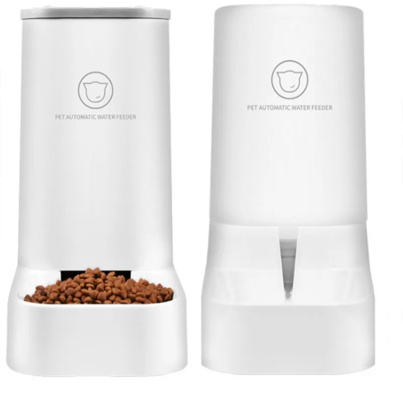 

Cat food dispenser pet automatic feeding feedings tool detachable automatic pet feeder automatic water renewal 2019 hot sell