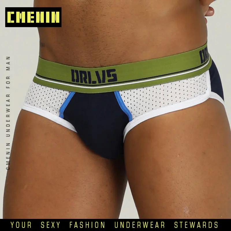 4 шт. сексуальное мужское нижнее белье мужские трусы с сеткой бикини хлопковые