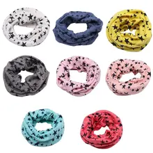 Детская осень-зима теплый шарф для девочек, для мальчиков, Детское Пончо, хлопковые шарфы с круглым воротником женский детский пончо