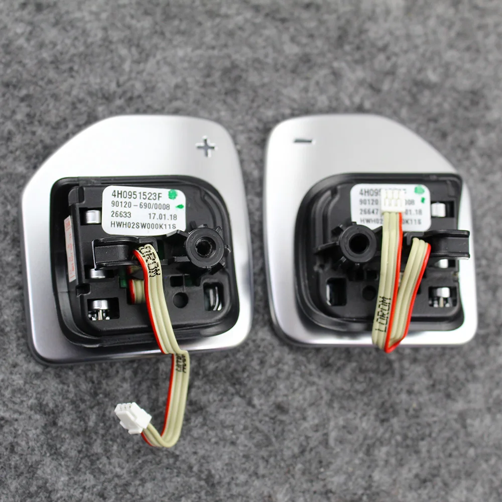 4H0951523F Tiptronic черный глянцевый хромированный весло рулевого колеса для Audi A1 A3 A4 A5 A6