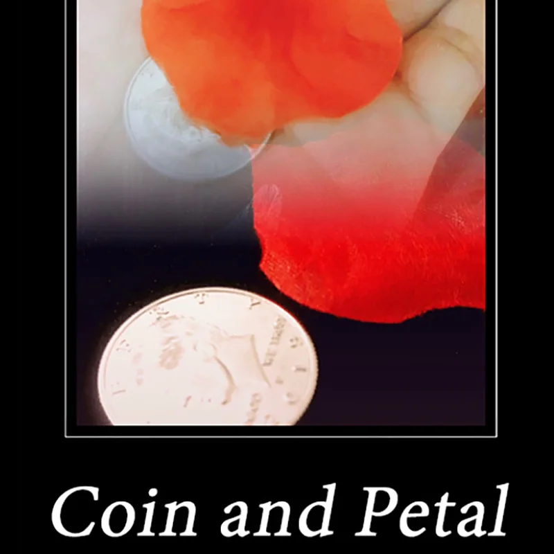 

Coin and Petal - Magic Tricks Gimmick Flower Petal to Coin Romantic Magic Props Close Up Magia Illusions Mental Magia Magician