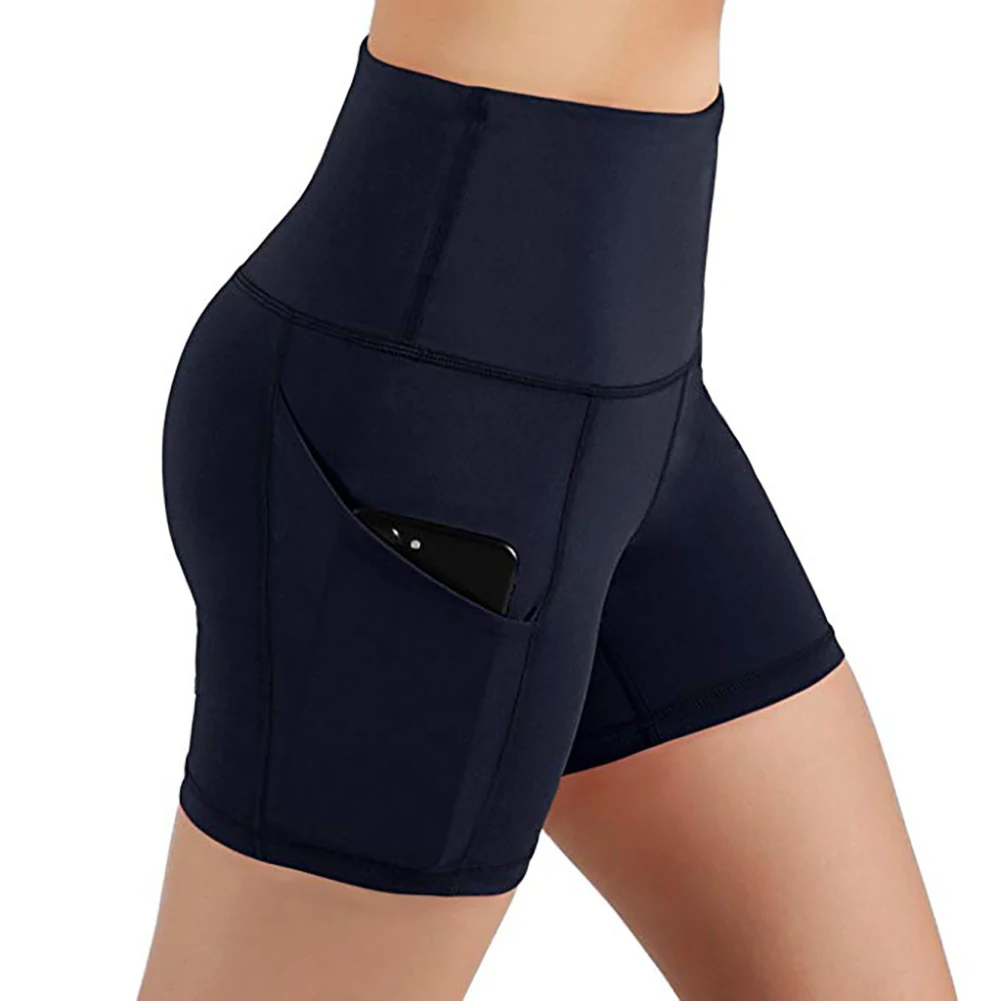 Women Yogas Shorts High Waist Sports Shorts for Men Gym Running woman Skinny Short Pants with Pocket biker shorts casual shorts for men