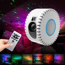 

Starry Sky Astron Projector Laser Light Galaxy Star Remote Control Night Lamp 30 Pattern Wave Lamp Stage for Home Party Lights