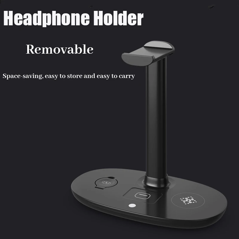 HIBNOPN Becherhalter Getränkehalter 4in1 Drehbarer Headphone Stand