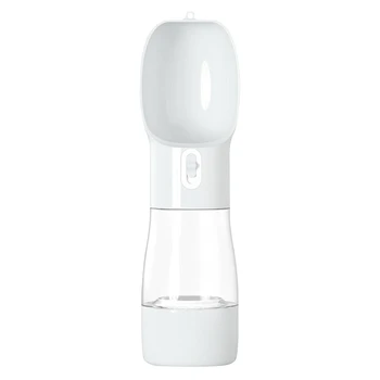 

2 In 1 Portable Storage Water Bottle Pet Cup Dispenser Feeding Dog Drinking Food Cat Travel Outdoor Practical