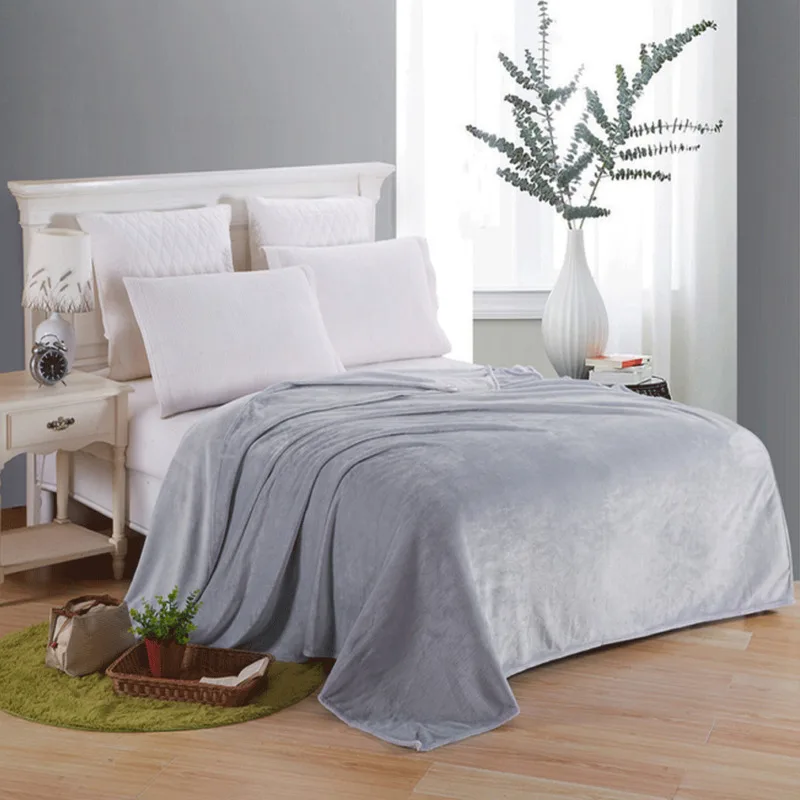 Дышащие фланелевые постельные принадлежности, теплые плюшевые одеяла