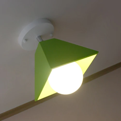 Green Lamp Потолочный светильник для гостиной, лампа для детской комнаты, светильник для спальни, цветной креативный потолочный светильник, светильник для кухни - Цвет корпуса: Green Lamp