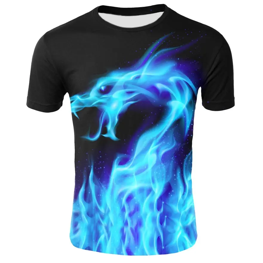 Dragon Dracarys 3D Футболка с принтом Игра престолов Повседневная Уличная Мужская