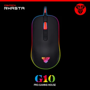 

FANTECH G10 Computer Mouse 2400DPI Essential Ergonomic Mouse USB Wired Mouse RGB Gaming Mouse For FPS CS Mouse Gamer