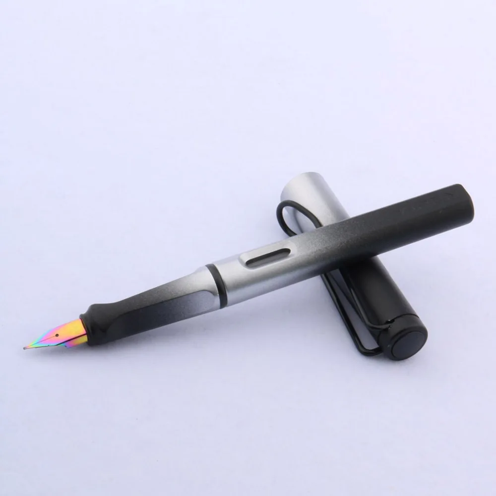 A4 fashion color Gradient EF Nib BLUE purple aurora Fountain Pen - Цвет: A4