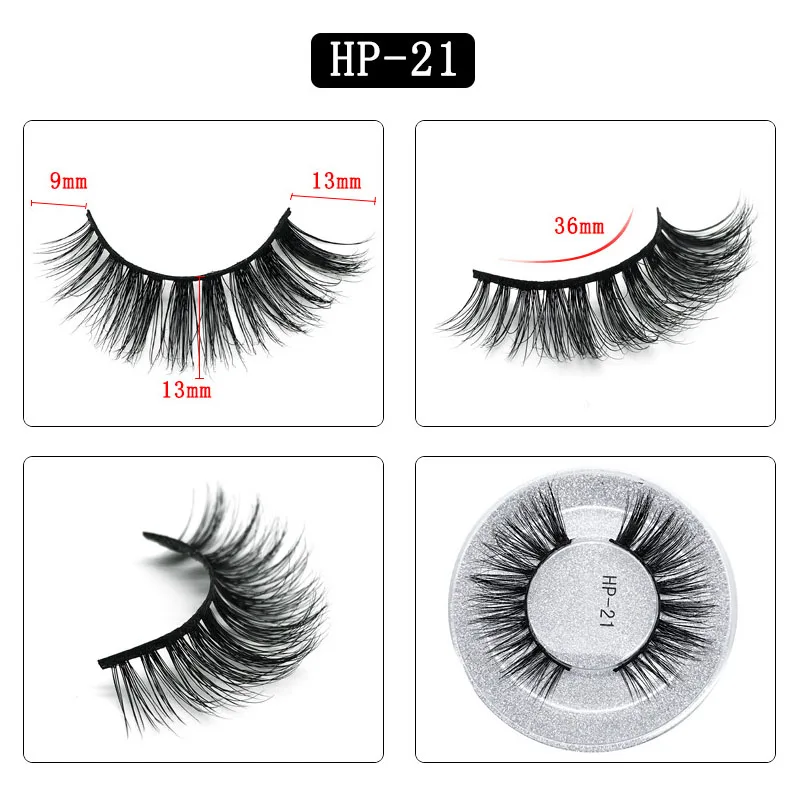 Eyes Dancing 1Pair 3D Mink Lashes Soft Handmade Eyelashes Natrual Long Eyelash Extension Tool Makeup Charm Volume Hair Lashes