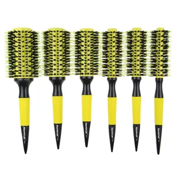 

1pc Professional Hair Brush Thermal Ceramic Ion Round Barrel Comb Hairdressing Hair Salon Styling Drying Curling Tools