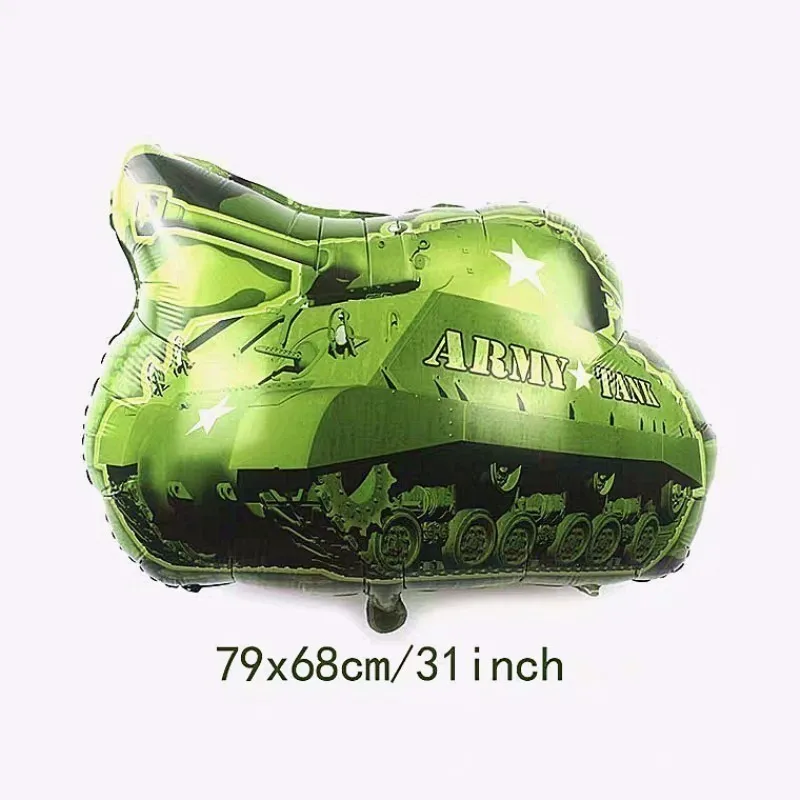 tank 1 шт., автомобильный бочонок истребитель инженерно-перевозка автотранспортом воздушные шары День рождения украшения Дети Круглый гелиевый в честь - Цвет: tank