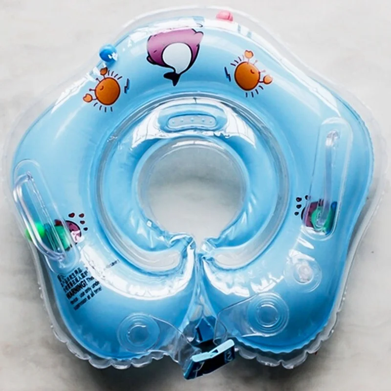 1 шт., Детские аксессуары для плавания, кольцо для шеи, безопасная трубка для младенцев, круг для купания, надувная чашка для воды