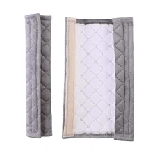 2 шт автомобильный ремень накладка ремень протектор ремня безопасности протектор(серый