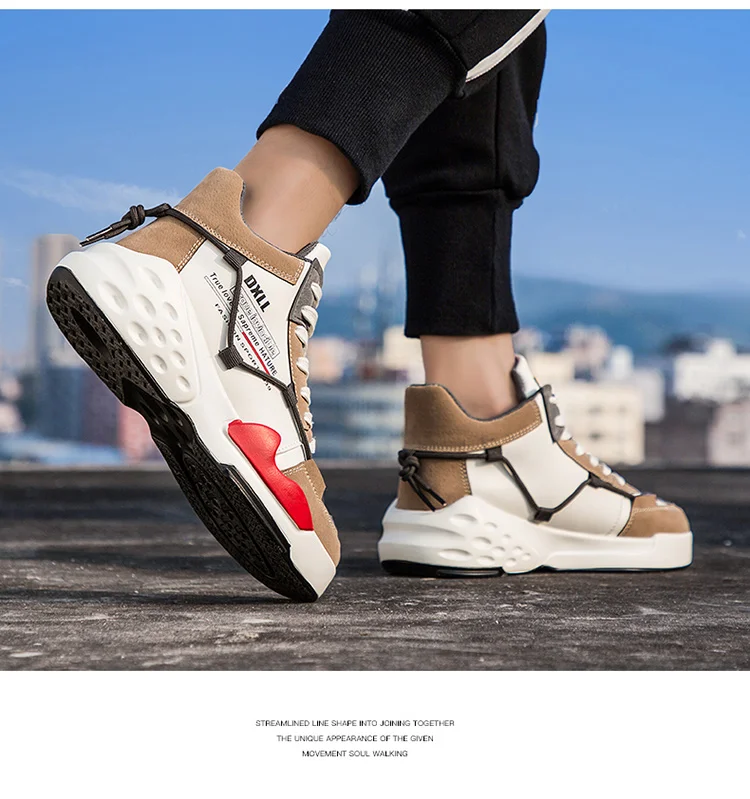 Running Shoes for Men Outdoor High-top Cushioning Athletic Mens Shoes Comfortable Breathable Retro Sneakers Basket Homme
