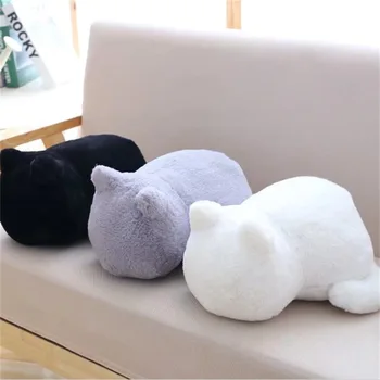 

Cute Cartoon Cat Shape Plush Cushions Pillow Kawaii Filled Back Shadow Cat Animal Pillow Kids Toys Chrismas Gifts