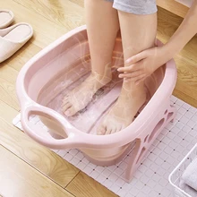 Складная Ванна для ног, массажное ведро из пенопласта, пластиковая Ванна для ног, большая, повышающая, для ног, Fording Barrel, уменьшает давление