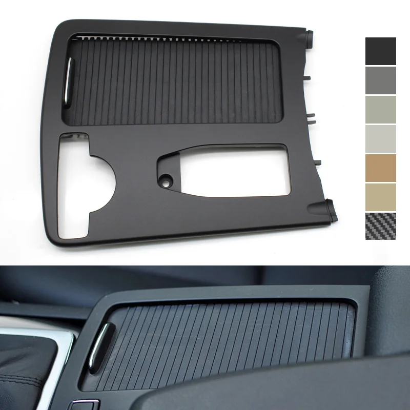 2013 en ABS noir grain de bois Support de console centrale pour porte-gobelet de voiture de classe C W204 2008
