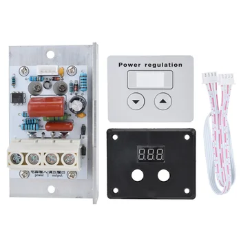

10000W SCR Digital Voltage Regulator Speed Control Dimmer Thermostat AC 220V 80A Speed Controller Display For Dimming
