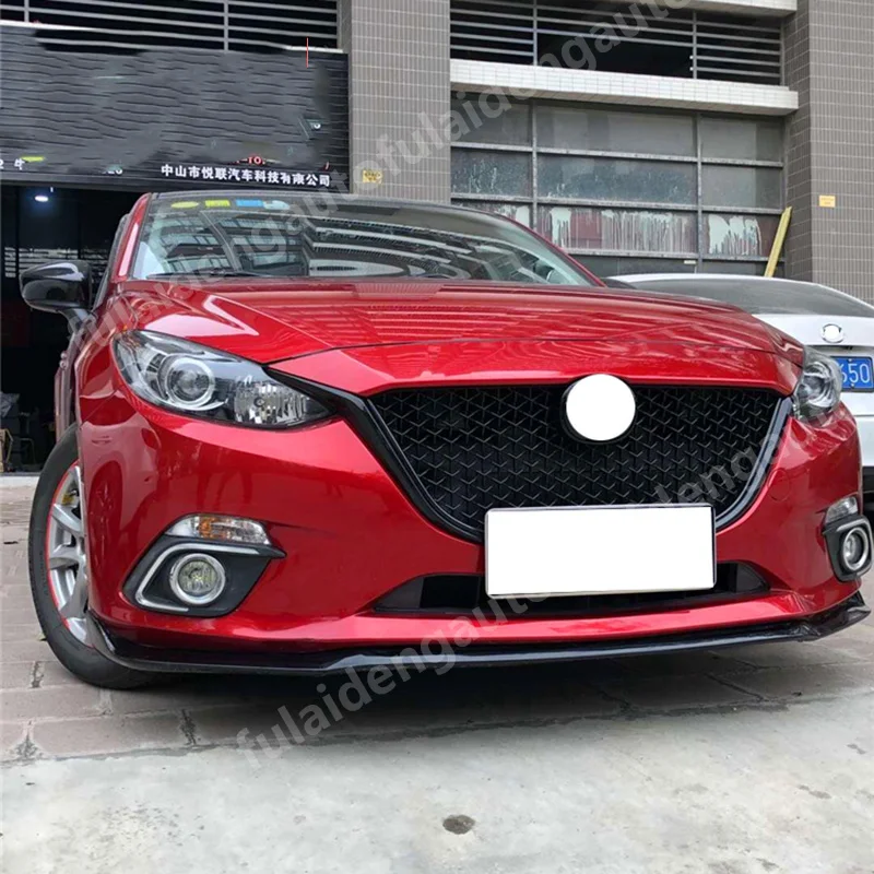 1 шт. для Mazda 3 Axela sedan- черный сотовый бампер сетка решетка решетки украшения авто аксессуары
