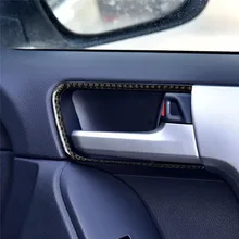 Для Toyota Land Cruiser Prado FJ 150 2010- внутренняя дверная ручка из углеродного волокна декоративная панель покрытие автомобиля Наклейка