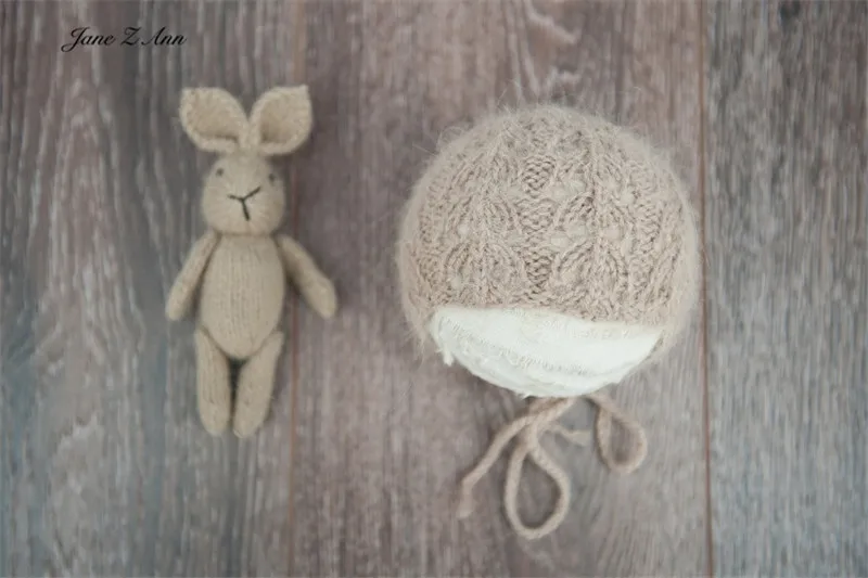 hat doll Jane Z Ann, вязаная кукла-снеговик ручной работы для новорожденных, шляпка, обертывания, реквизит для фотосъемки, аксессуары для студийной съемки - Цвет: hat doll