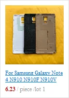 Задняя крышка батарейного отсека для samsung Galaxy Note 5 Nota 5 N920 N920F задняя крышка корпуса батарейного отсека Запасные части