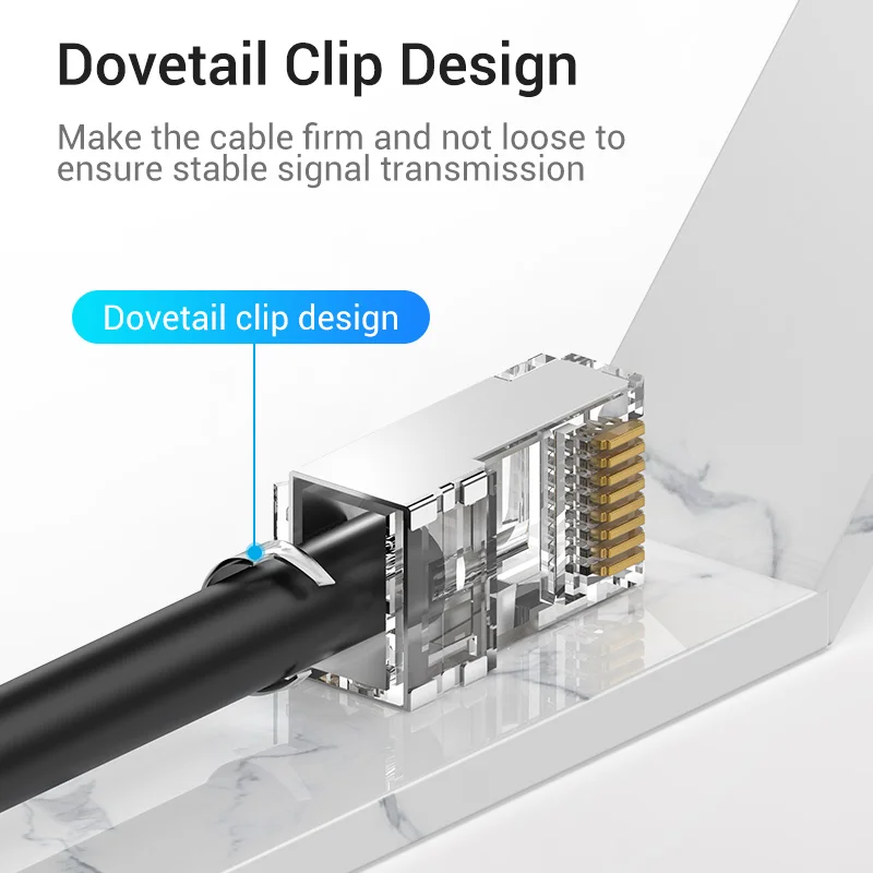 Vention RJ45 разъем Cat7 модульный Ethernet Кабельный позолоченный Cat6 ОБЖИМНАЯ сеть щипцы