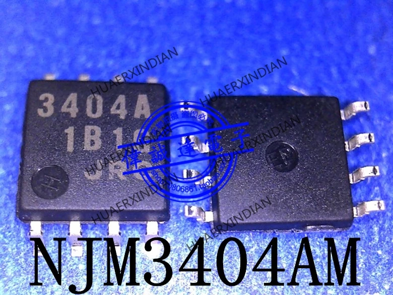 NJM3404AM TE1 NJM3404A 3404A JRC SOP8 Original, 1 unidad, imagen Real
