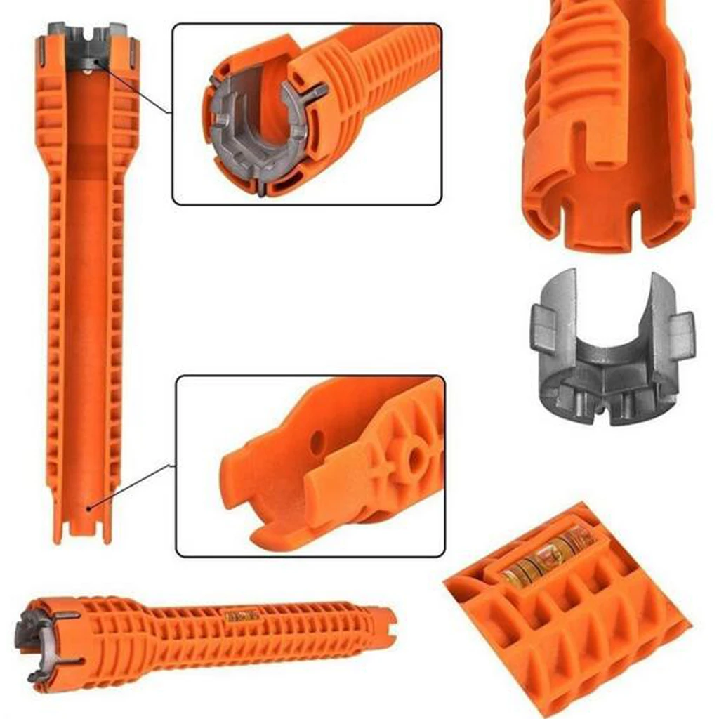 Multipurpose Faucet and Sink Installer Socket Wrench Tool Yellow