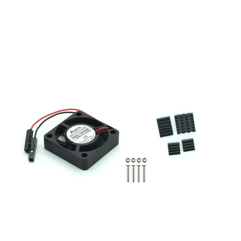Черный Raspberry Pi 4 Модель B ABS чехол пластиковая коробка белый корпус классический дизайн с вентилятором с радиатором для Raspberry Pi 4 - Цвет: Черный