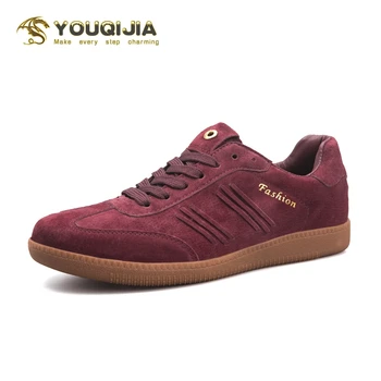 

Fashion Soft Genuine leather Casual Shoes Men Leisure Sneakers Footwear Trainers Vulcanized Flat Skateboard Zapatos De Hombre