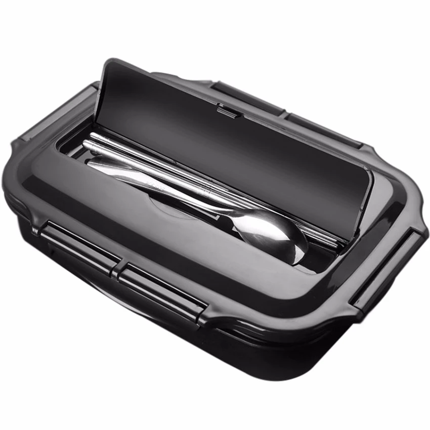 

Quality Stainless Steel Lunch Box Containers With Compartments Portable Sealed Leakproof Bento Food Container With Tableware
