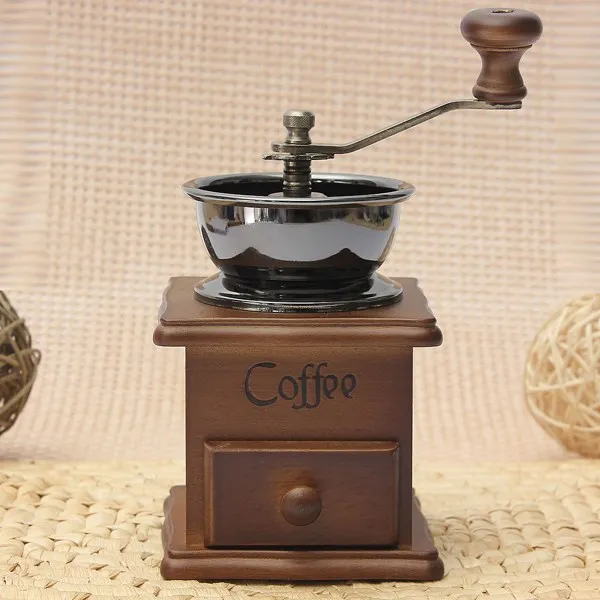 Кофемолка Классическая Ручная кофейная мельница Moedor De Cafe деревянная подставка чаша антикварная ручная кофемолка Cafetera