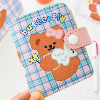 

Korean Mini 3 Holes Spiral Binder Notebook Cute Cartoon Color Pages Journal Diary Notebook Loose-leaf DIY Small Notebook