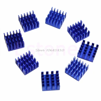 

8Pcs/lot 15mm*15mm*8mm Aluminium Shim Pad Thermal VGA RAM Heat Sinks Spreader Memory Cooler Cooling For DDR
